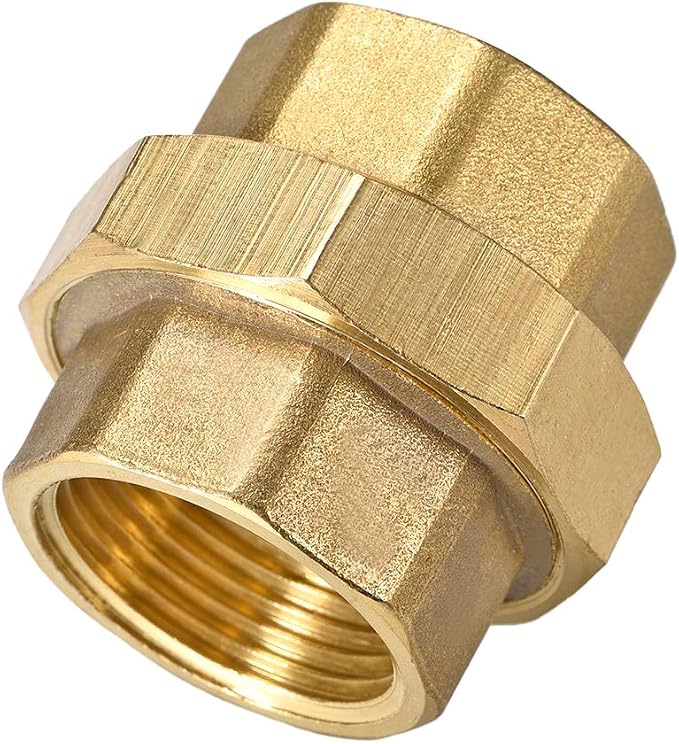 uxcell Brass Pipe Union Connector Coupling 1PT Fitting by uxcell