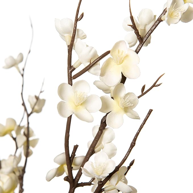 Ammyoo 4Pcs Cherry Blossom Branches Artificial Flowers - Image 2