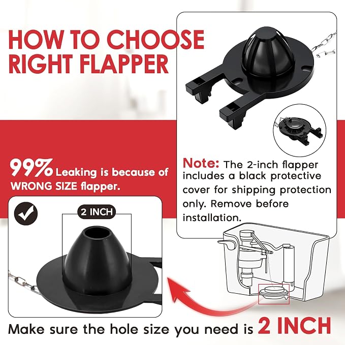Universal Toilet Flush Valve Replacement Kit Height Adjustable Fill Valve | - Image 4