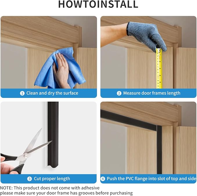26FT Weather Stripping Door Seal, V-Shaped Q Foam, Door Weather Stripping - Image 6
