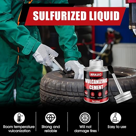 250ML Rubber Cement Tire Repair Strong Adhesion Waterproof | Rubber Cement Glue - Image 6