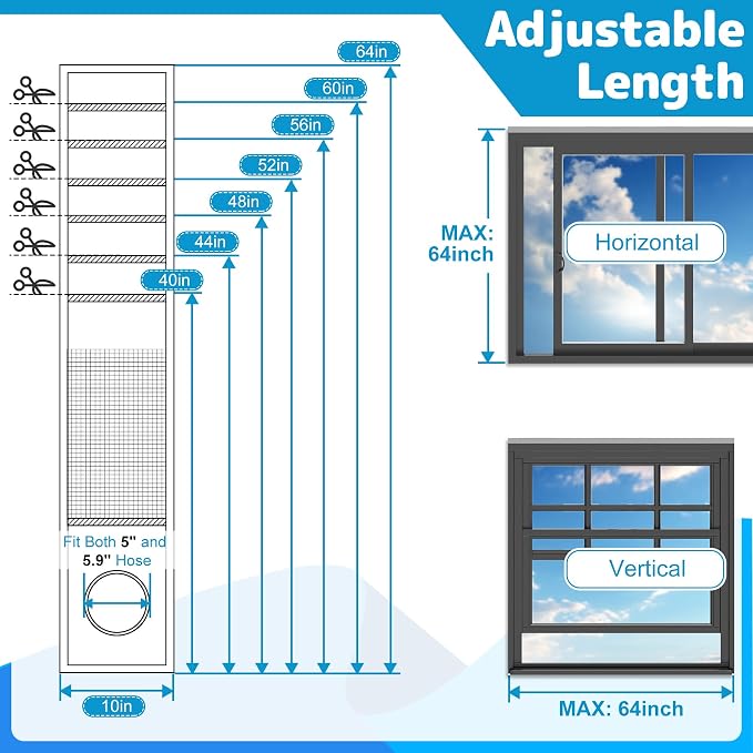 Air Jade Portable Air Conditioner Window Kit, Insulated Window Seal Kit - Image 2