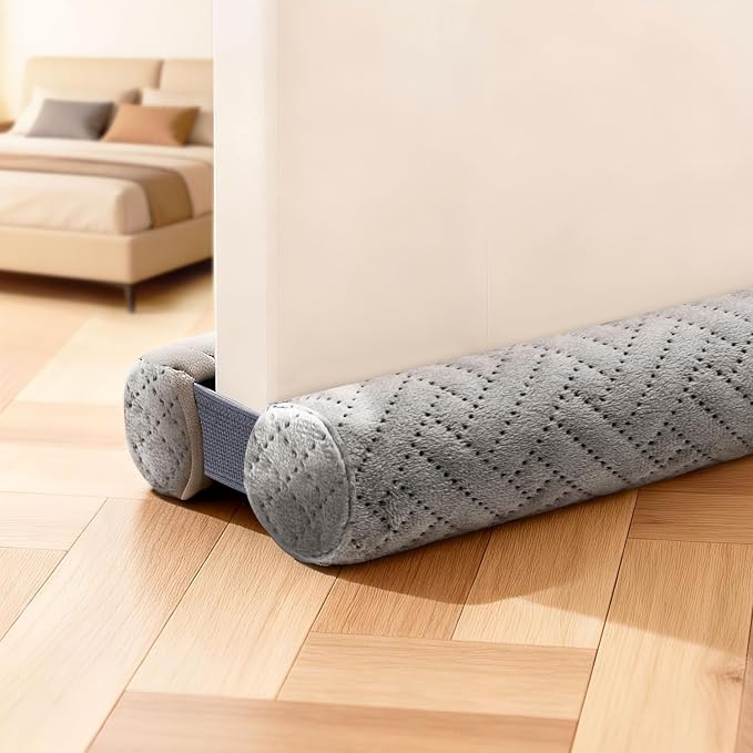 Premium Velvet Under Door Draft Stopper Noise Blocker – Blocks Drafts, Noise & by Unknown