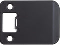 Round Corner Extended Lip Strike Plate, 2-1/4" x 2-1/2", Matte Black by StoneHarborHardware