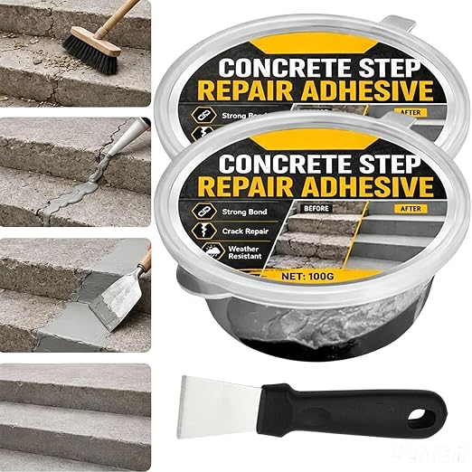 Concrete Step Repair Adhesive, Concrete Step Repair Kit | Permanently Bonds by Unknown