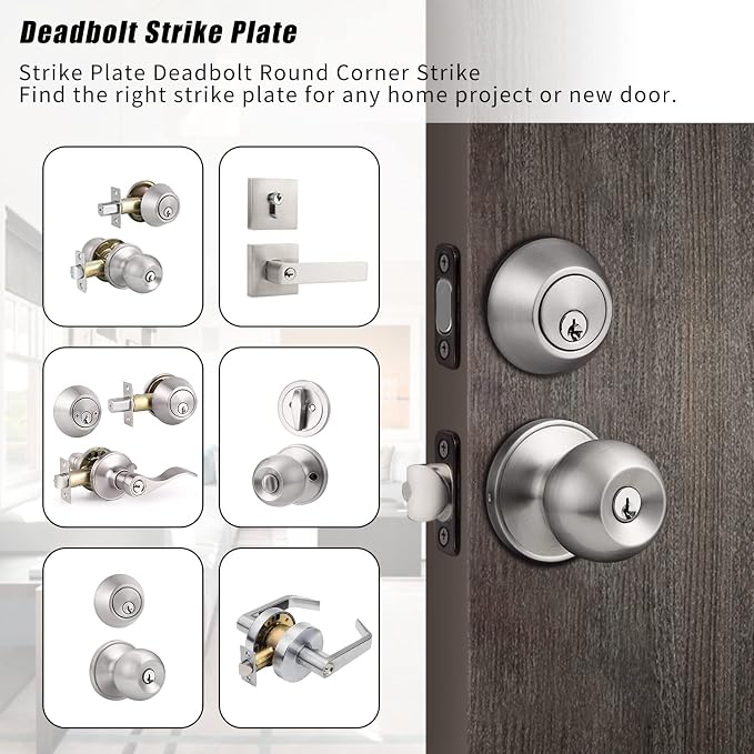 Deadbolt Strike Plate 1" x 2-1/4" - Image 3