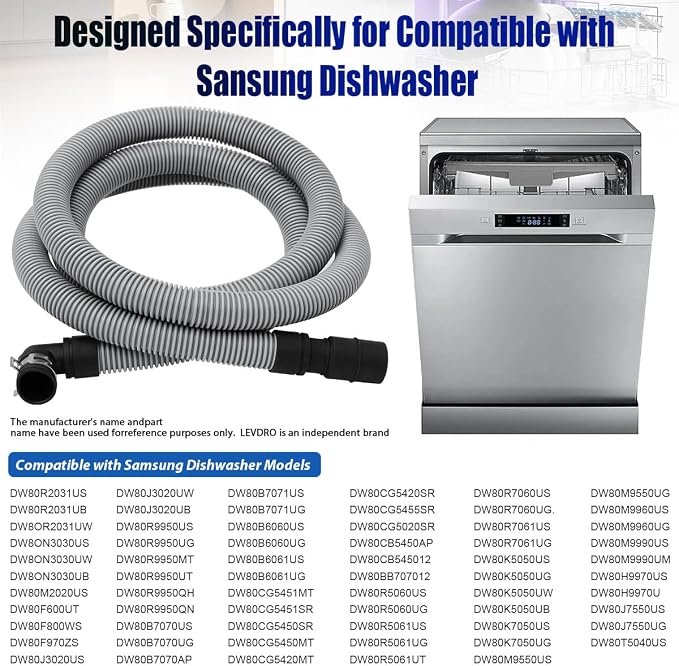 DD97-00403E Dishwasher Drain Hose - Image 4