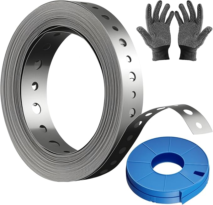 Galvanized Metal Pipe Strap 3/4" 32.8FT, 32-Gauge by Yucime