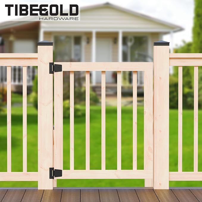 3-1/2 Inch Heavy Duty Gate Hinges, Gate Strap Hinge - Image 6