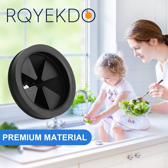 RQYEKDO 3 1/8" Garbage Disposal Splash Guard Rubber Sink Baffle Collar - Image 8