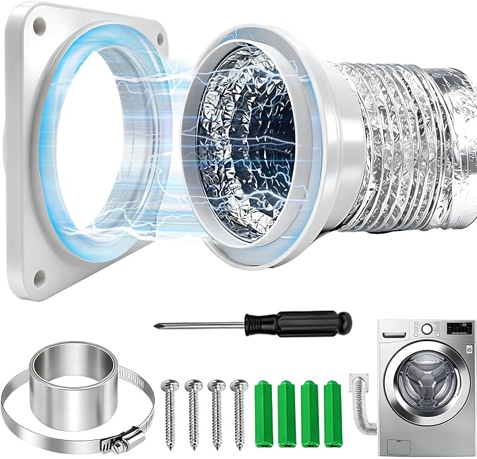Magnetic Dryer Vent Coupling Connector Kit, Suitable by TOPGOTmakelifeeasier