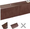 10 Pack Door Brush Sweep | 2.80" x 39.3" CEPIA Brown Aluminum Seal Kit by DoorBrushSweep
