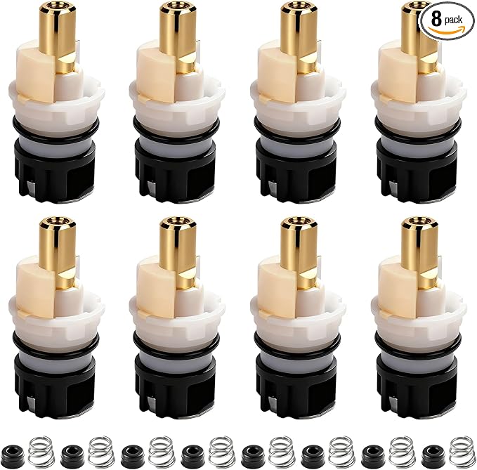 RP25513 Faucet Stem Replacement, Fits Delta 2 Handle Faucet Cartridge | 8pack by Unknown