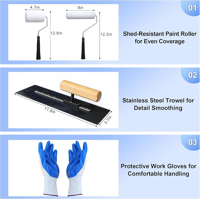 Self Leveling Cement Tool Kit, Concrete Floor Epoxy Tool Kit - Image 6