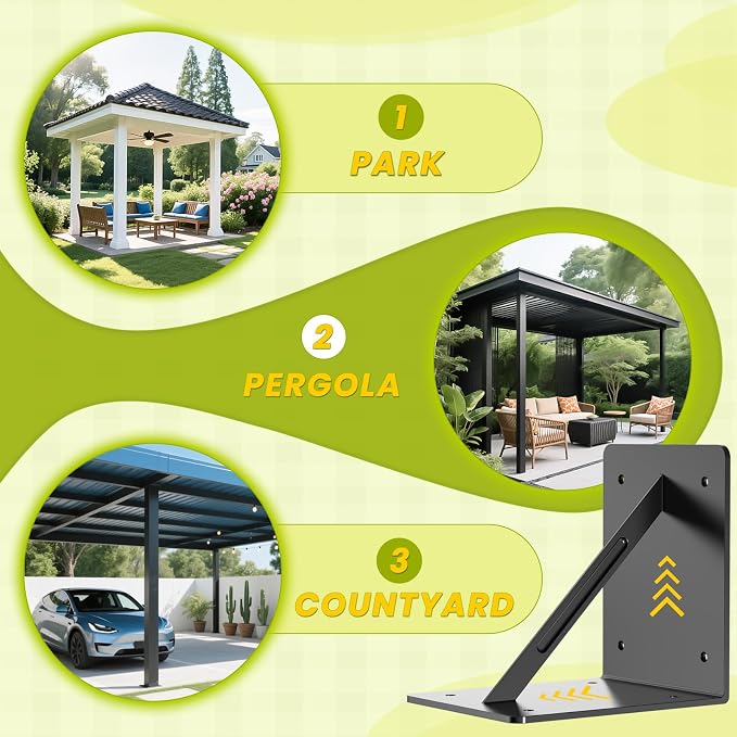 4 Pcs 6"x 6"x 3" L Shape Brackets - Image 3