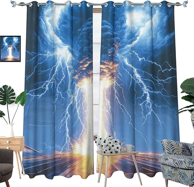 Tornado Lightning Blackout Curtains - Image 2