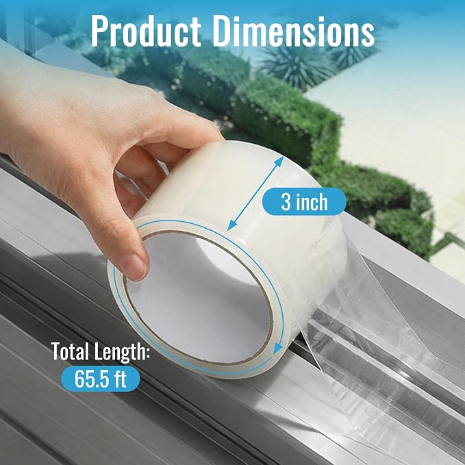 Weather Stripping Seal Tape, 3in x 65.5ft, - Image 2