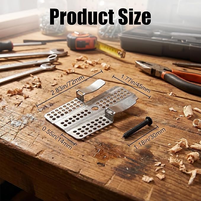 Drywall Repair Clips Kit with Screws, Stainless Steel Wall Patch Fasteners - Image 7