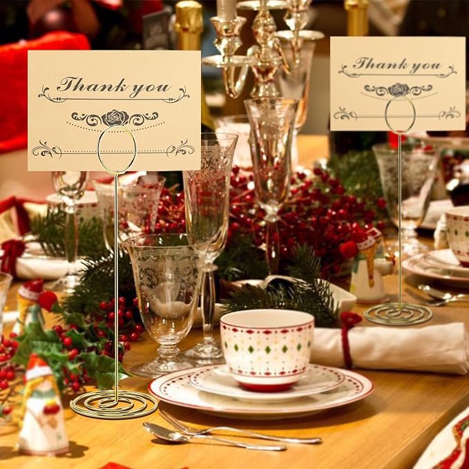 Table Number Holders, Photo Holder | Picture Holder, Cards Stand Name Menu Clips - Image 6