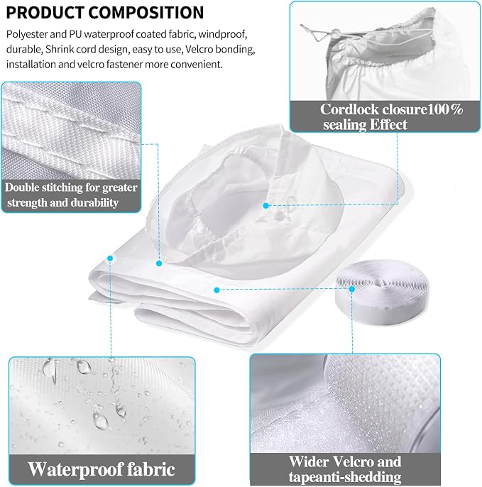 Inverter Portable Air Conditioner Sliding Door Seal Kit Compatible - Image 5
