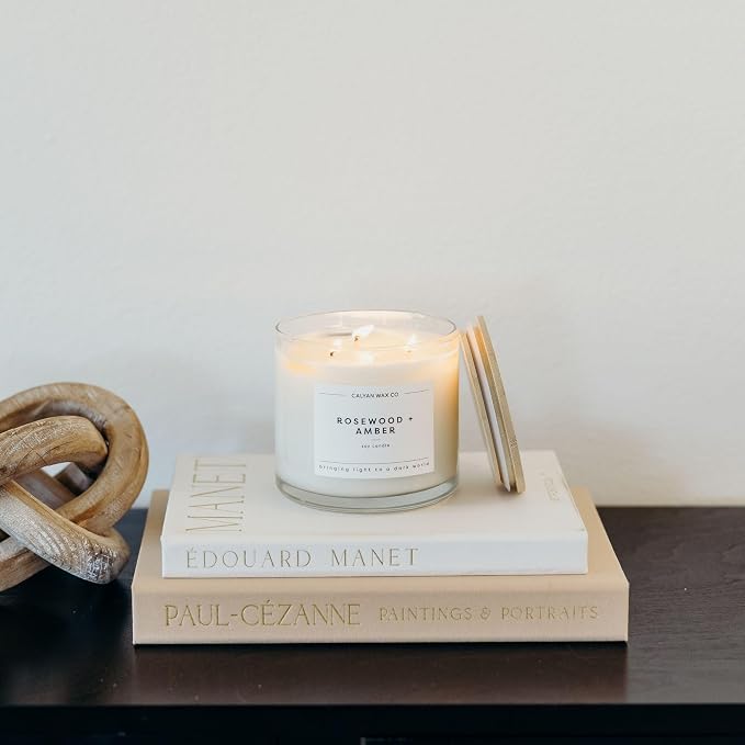 Rosewood & Amber 3 Wick Scented Candle - Image 8
