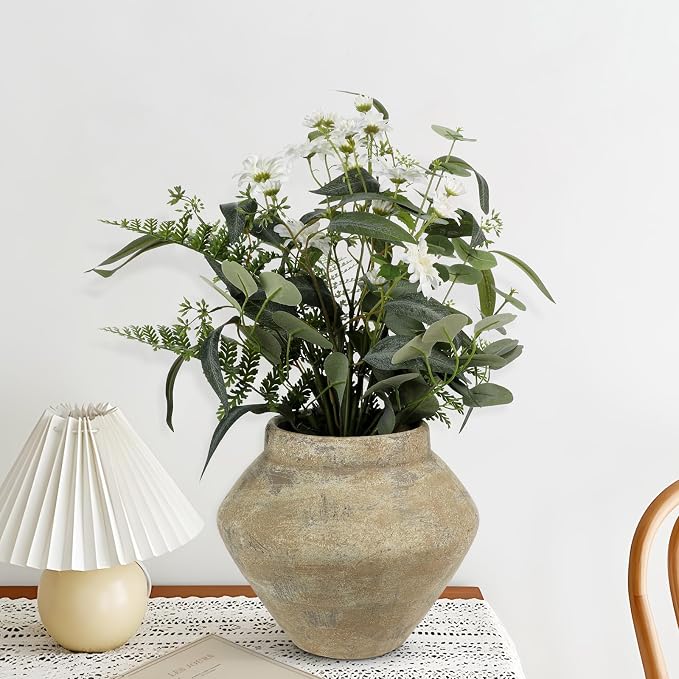 Briful Large Rustic Ceramic Vase - Image 4