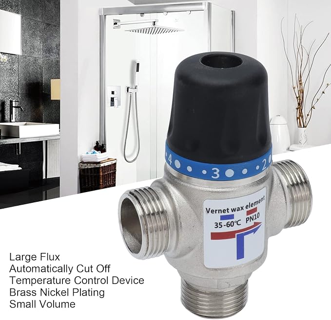 Thermostatic Mixing Valve, Shower Mixing Valve, 3 Way Valve Shower Mixing Valve - Image 4