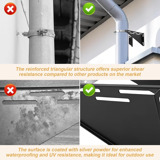 Adjustable 8" Chimney Pipe Wall Support Bracket - Image 6