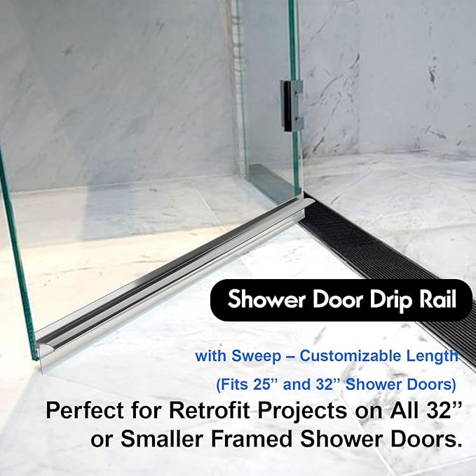 32" Shower Door Bottom Deflector - Image 2