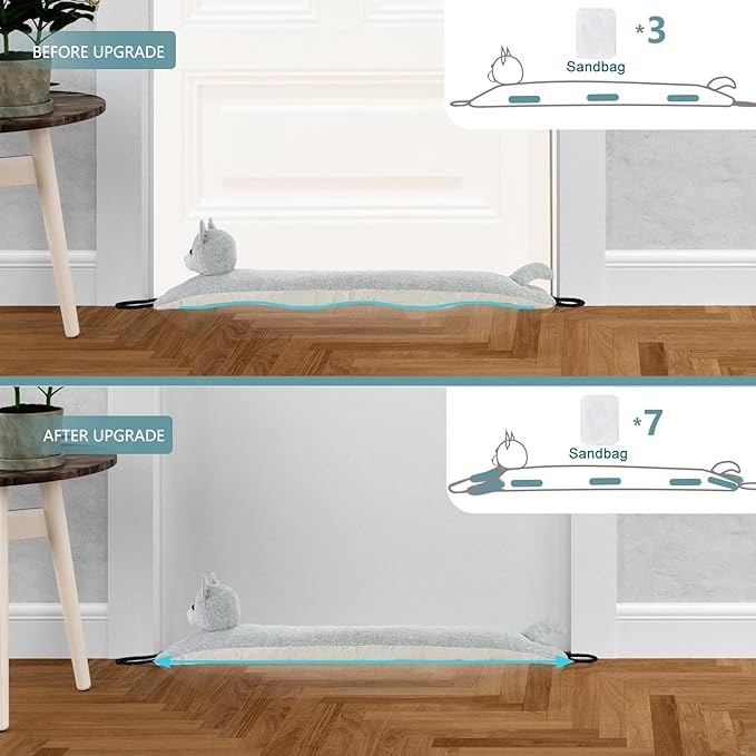 Under Door Draft Stopper Decorative Wind Stopper 38 inch - Image 3