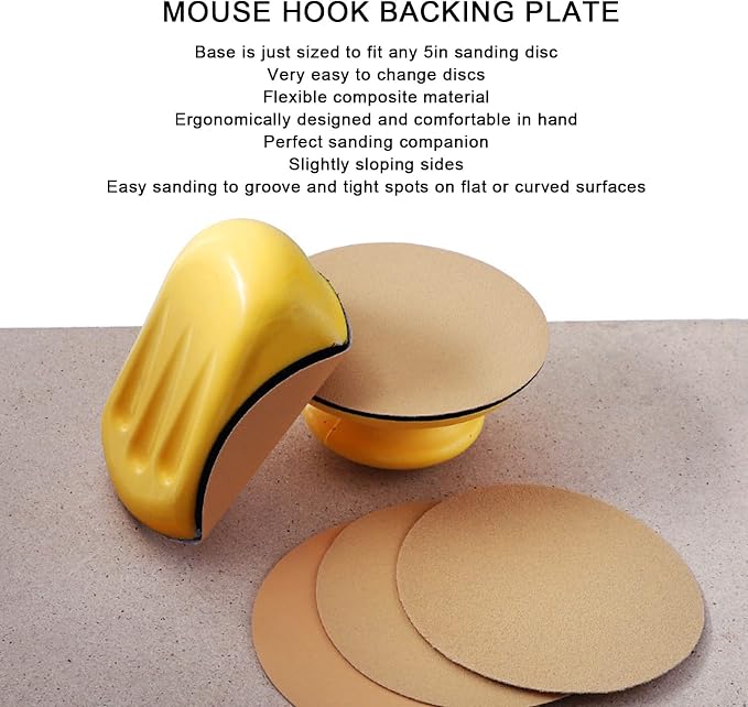 16Pcs Hook Backing Plate Sand Pad, Hand Sanding Blocks - Image 8