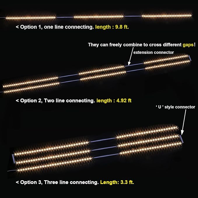 WOBANE Under Cabinet LED Lighting Kit, Dimmable Strip Lights - Image 2