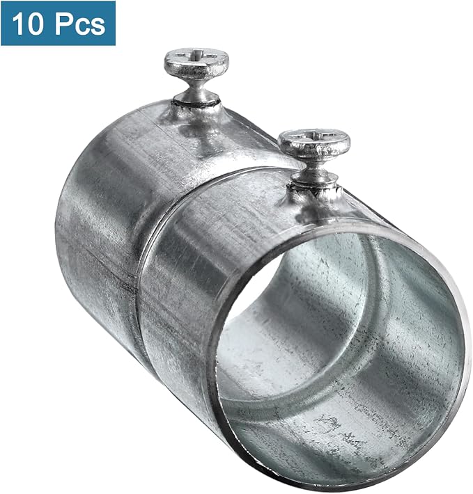 uxcell EMT Coupling, 25mm EMT Set Screw Coupling Conduit Fittings 57mm Length - Image 3