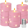 Rose Pink Flameless Candles by Fanzir