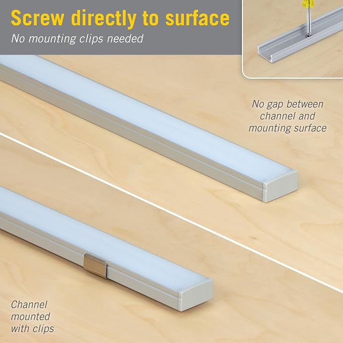 Armacost Lighting LED Tape Light Mounting Channel, Easy Surface Mount, - Image 2