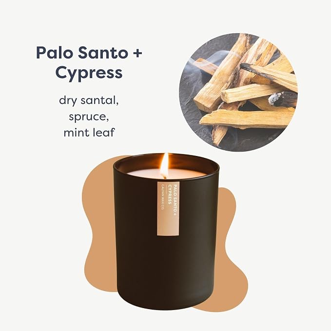 Palo Santo & Cypress Scented Candle - Image 2