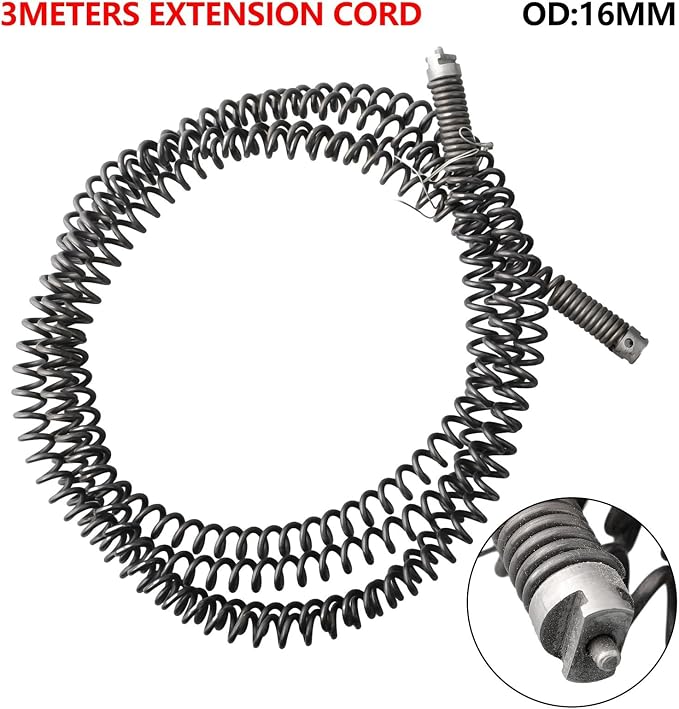 Electric Drill Drain Dredging Tool 5M Spring Pipe Cleaner - Image 2