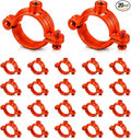 20 Pack 1-1/2 in. Hinged Split Ring Pipe Hanger, Tubing and Industrial Vintage by Unknown