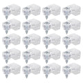 20 Pcs Glass Retainer Clips Mirror Holder Clips Plastic Glass Panel Clip by Unknown