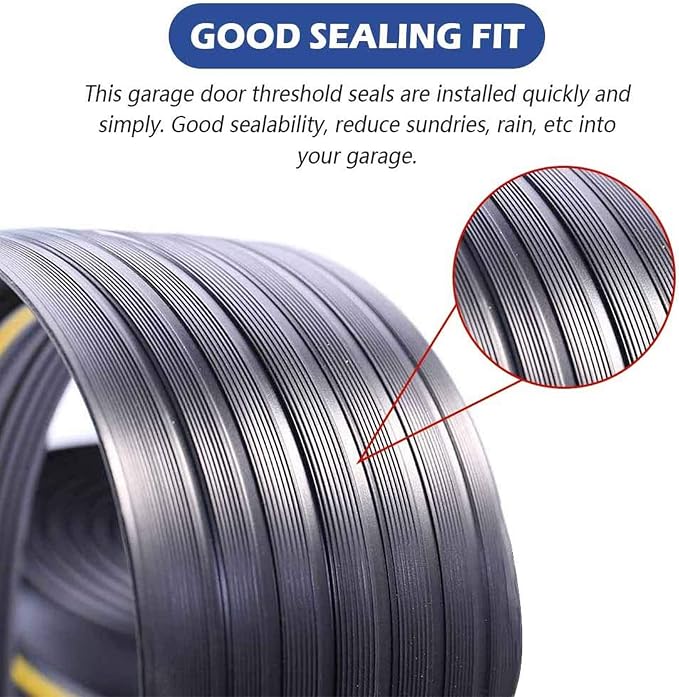 ToLanbbt 20Ft/6M Universal Garage Threshold Seal Strip - Image 3