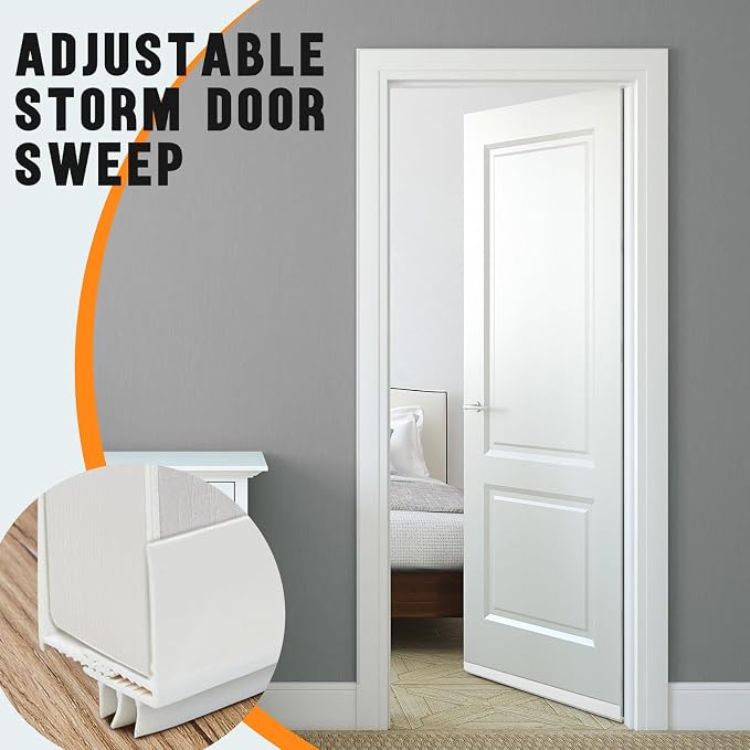 Pickmesh 4 Pcs 36 Inch Adjustable Storm Door Sweep - Image 6