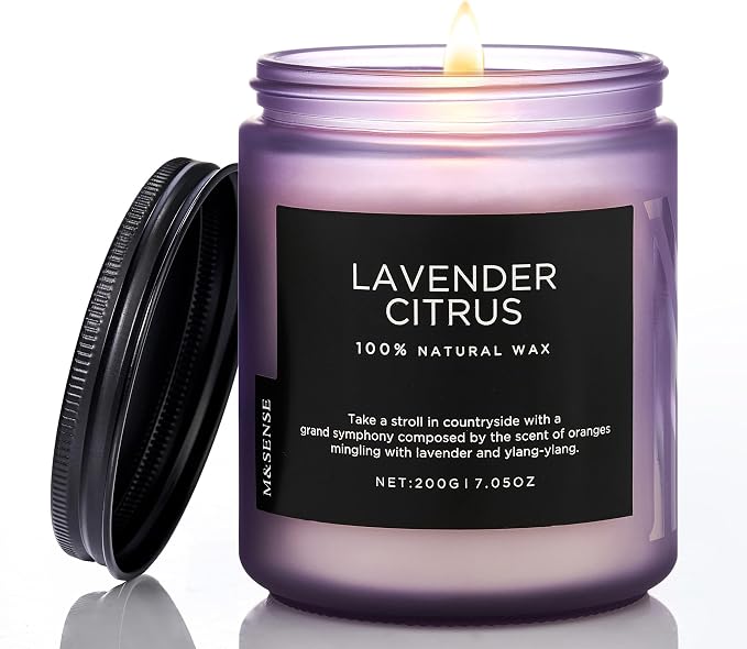 M&SENSE Lavender Citrus Scented Candles by MSENSE