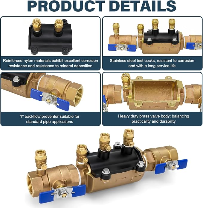1-350 Double Check Backflow Preventer, Double Check Valve Assembly | 1" - Image 5