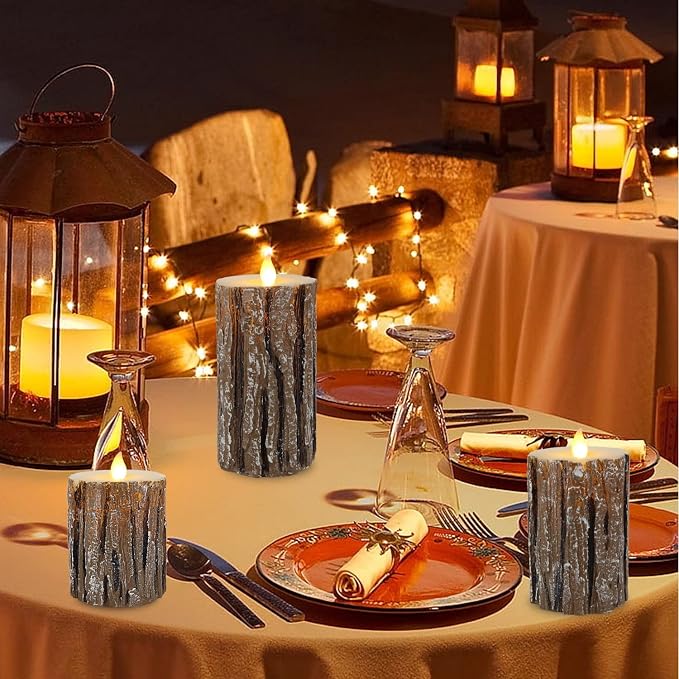 Flameless Candles Battery Operated Candles Real Wax Pillar LED Candles - Image 3