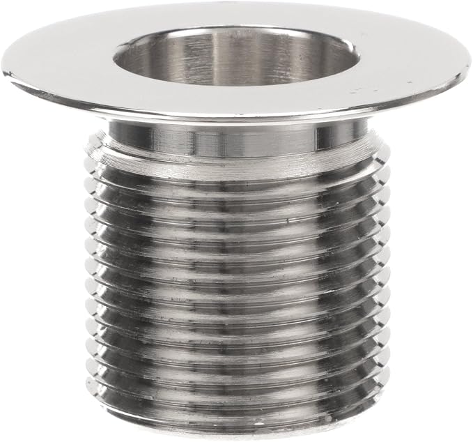 OCS Parts Nickel-Plated Brass Sink Drain | 1" NPS | 1.5" Length by OCSParts