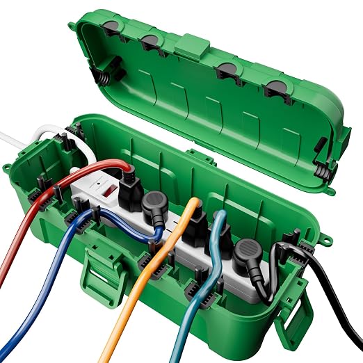 RESTMO Outdoor Electrical Box Waterproof, Extension Cord Cover | IP54 by Restmo