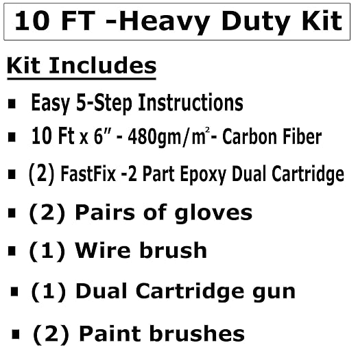 Easy Install - Heavy Duty Carbon Fiber - Wall Repair Kit - High Strength 480 - Image 2