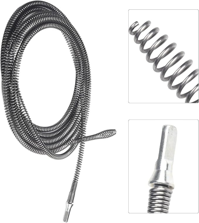 Electric Drill Drain Dredging Tool 5M Spring Pipe Cleaner - Image 8