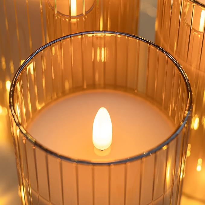 ANGELLOONG Gold Flickering Flameless Candles - Image 7