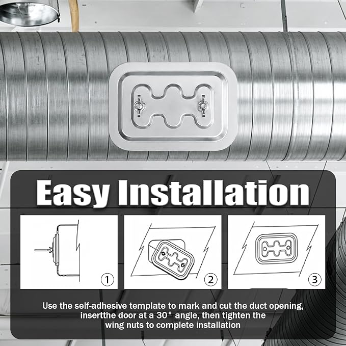 High Temperature Grease Duct Access Door 8" x 12"| - Image 5